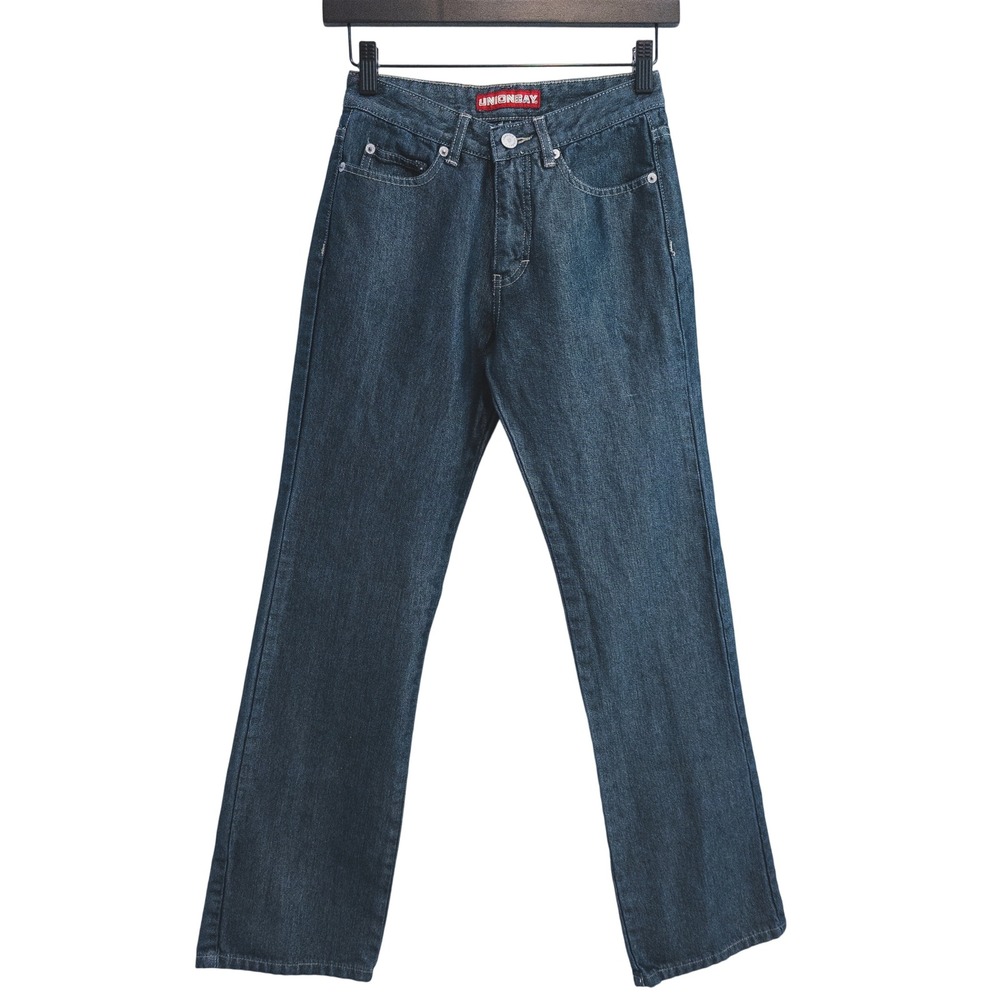 Vintage Y2K Unionbay Straight Leg Jeans Womens 0 Blue Dark Wash Grunge Skater